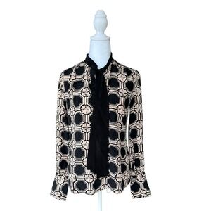 Derek‎ Lam 10 Crosby  Blouse Long Sleeve Tie